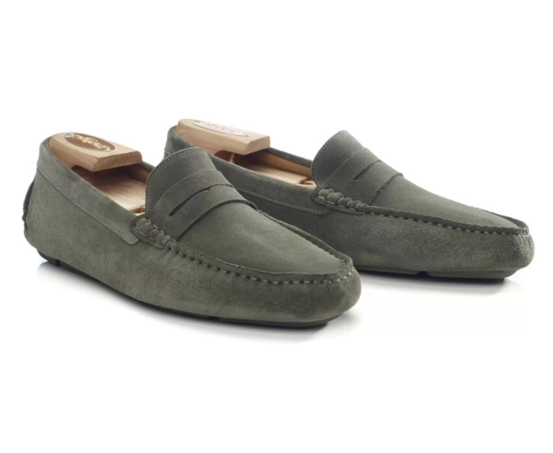 Bexley Mocassins & Drivers*Mocassin Homme Ete Seacrest Ii Velours Vert