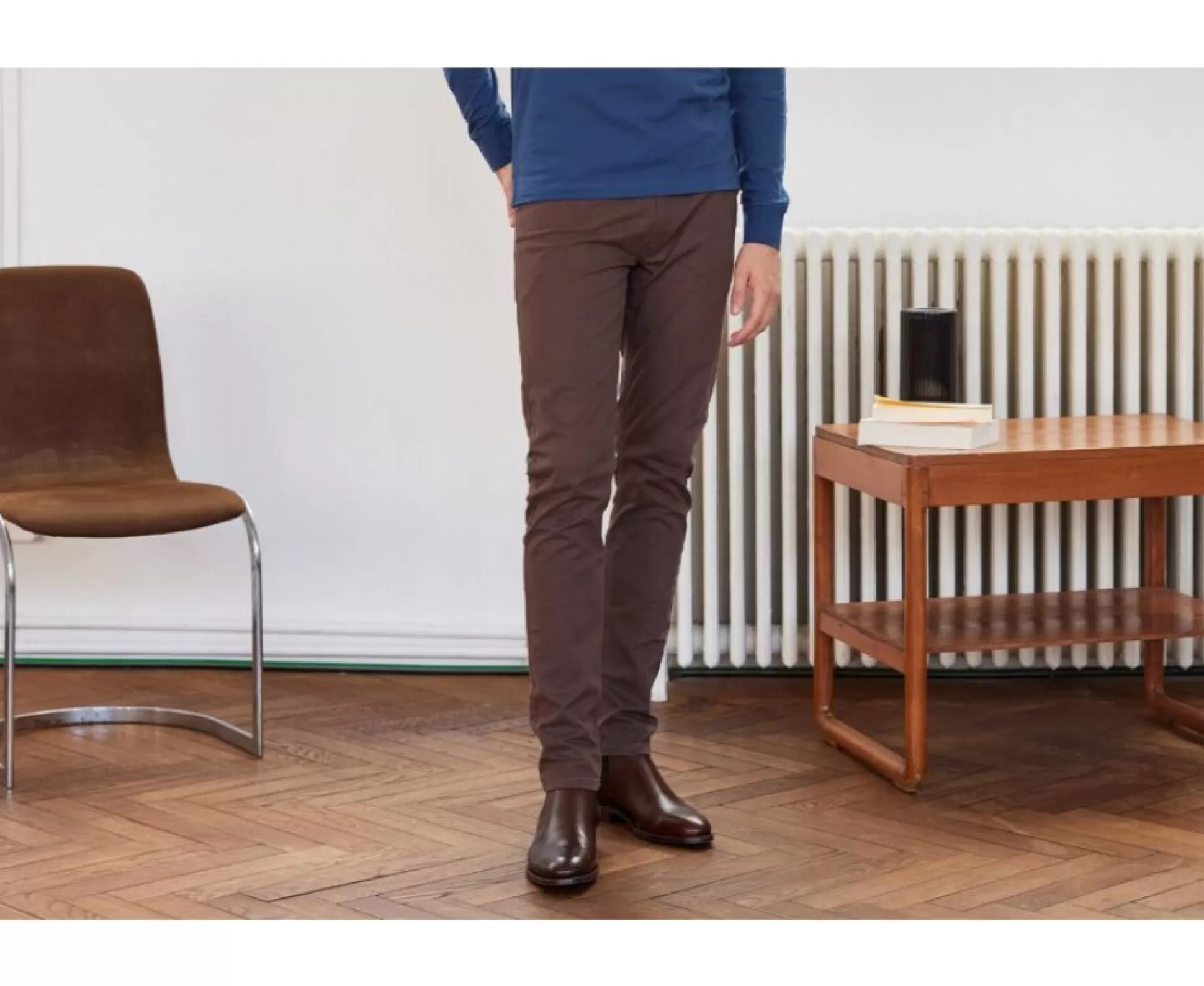 Bexley Coupe Ajustée*Pantalon 5 Poches Homme Karson | Chocolat