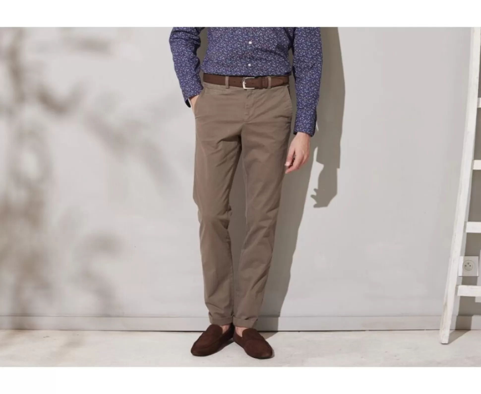 Bexley Coupe Standard*Pantalon Chino Homme Jerry Ii Taupe Fonce Ii