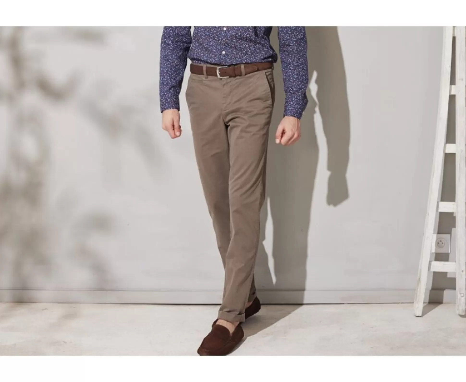 Bexley Coupe Standard*Pantalon Chino Homme Jerry Ii Taupe Fonce Ii