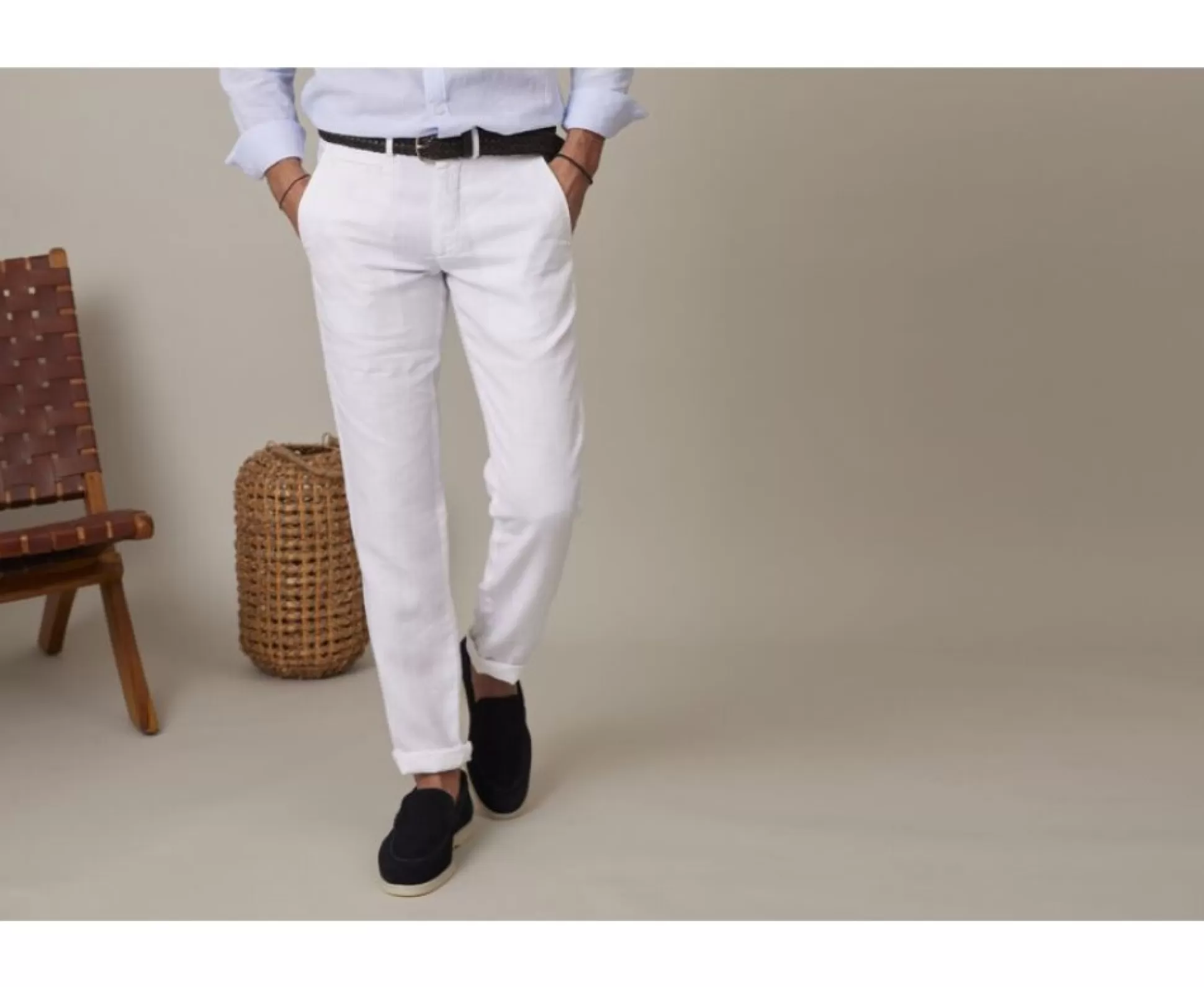 Bexley Coupe Ajustée*Pantalon Chino Homme Kylson Blanc