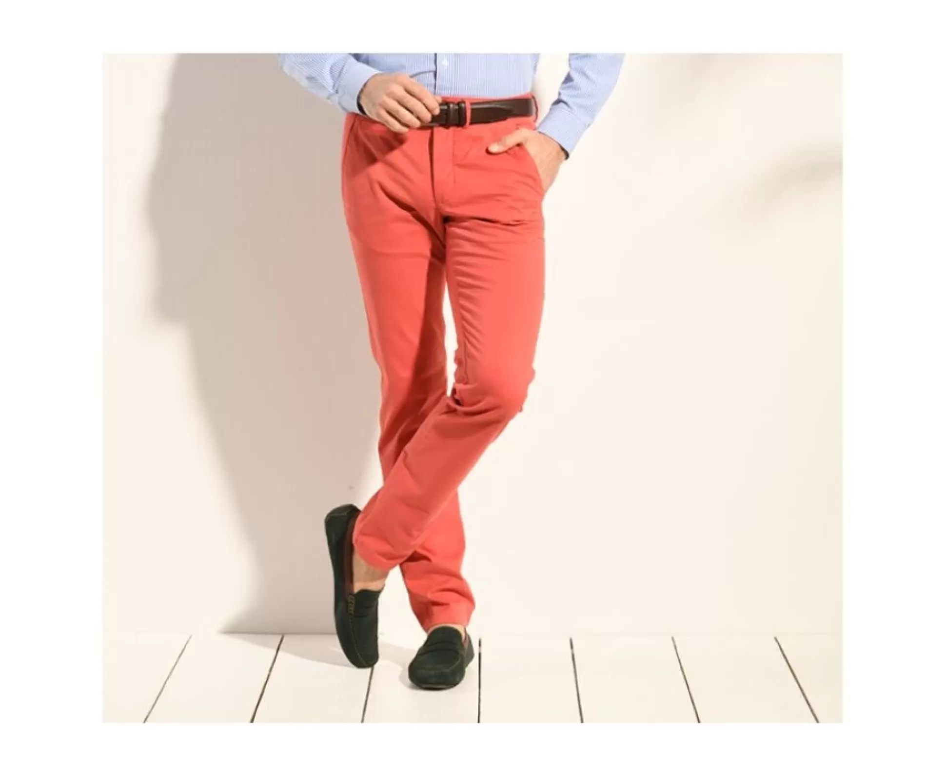 Bexley Coupe Ajustée*Pantalon Chino Homme Kyrk Corail