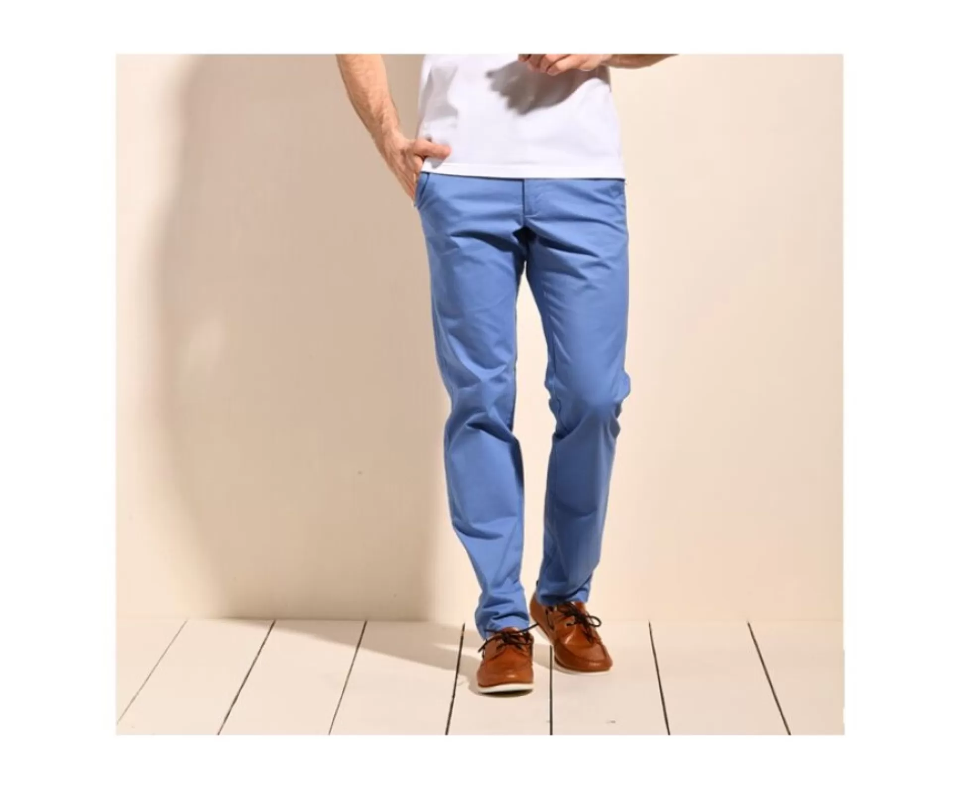 Bexley Coupe Ajustée*Pantalon Chino Homme Kyrk Bleu Moyen Ii