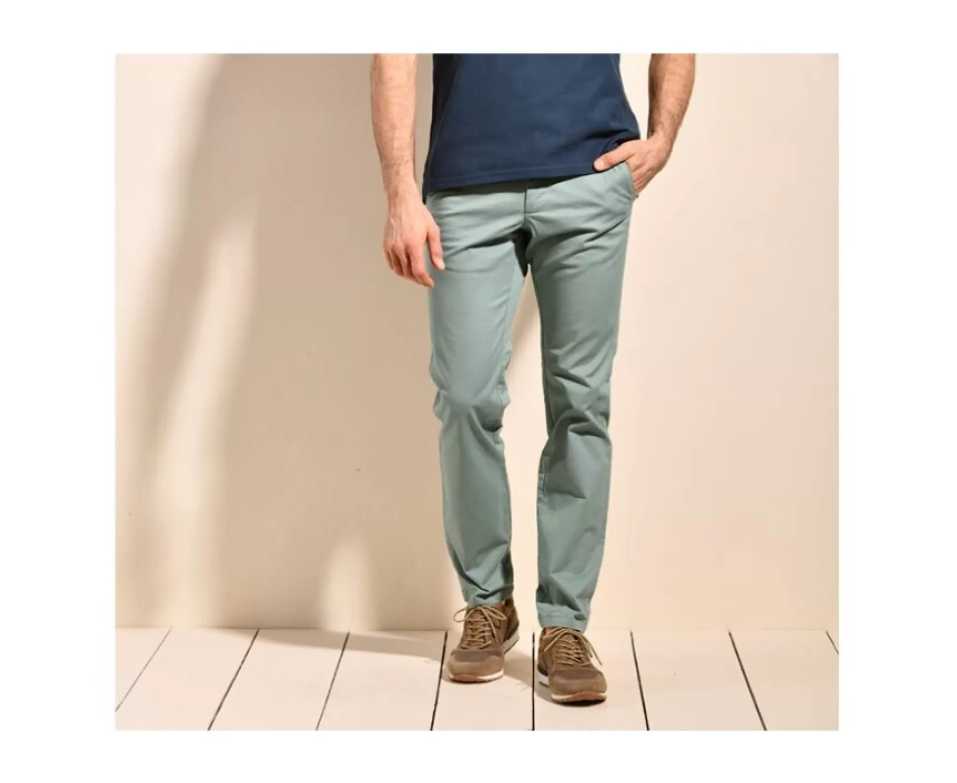 Bexley Coupe Ajustée*Pantalon Chino Homme Kyrk Vert Givre