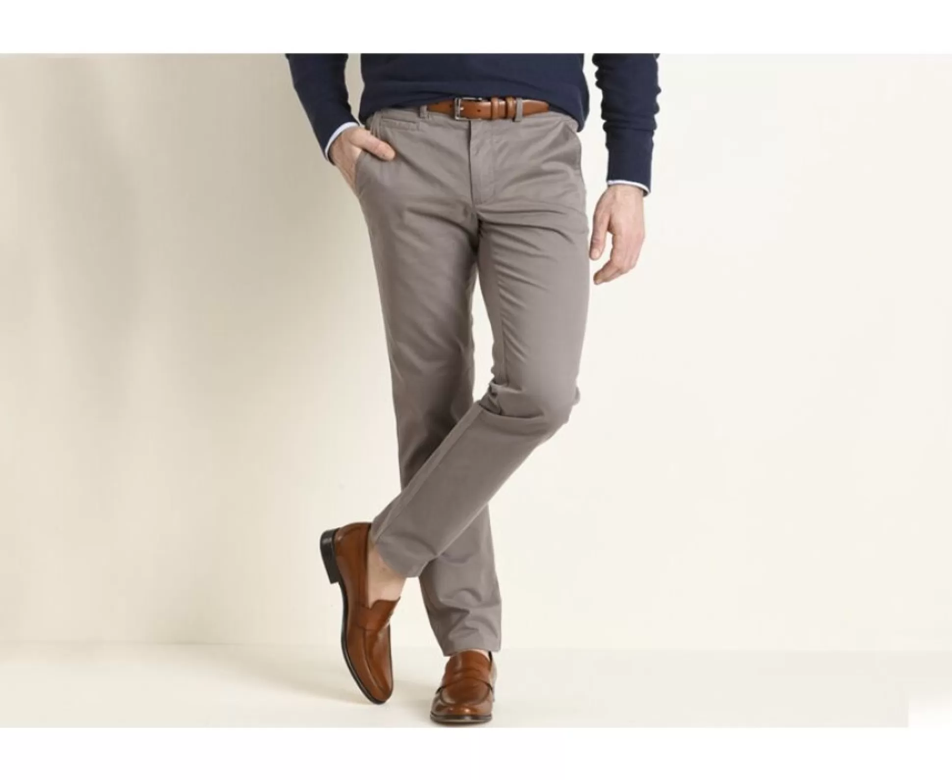 Bexley Coupe Ajustée*Pantalon Chino Homme Kyrk Taupe