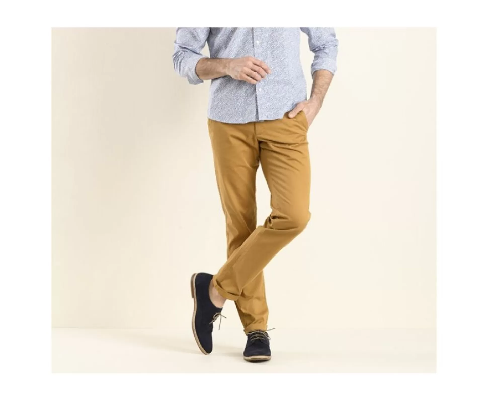 Bexley Coupe Ajustée*Pantalon Chino Homme Kyrk Tabac