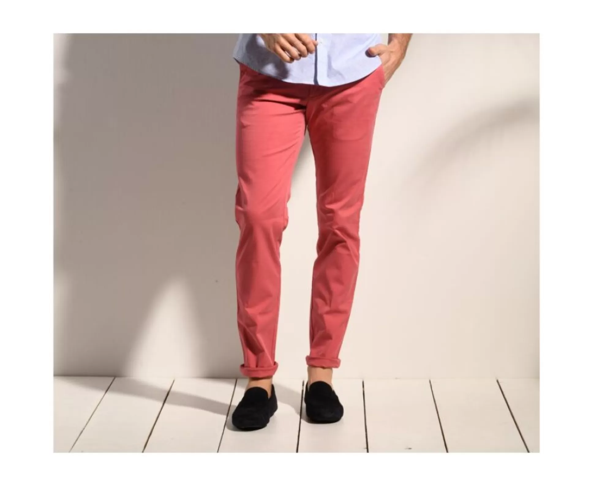 Bexley Coupe Ajustée*Pantalon Chino Homme Kyrk Framboise