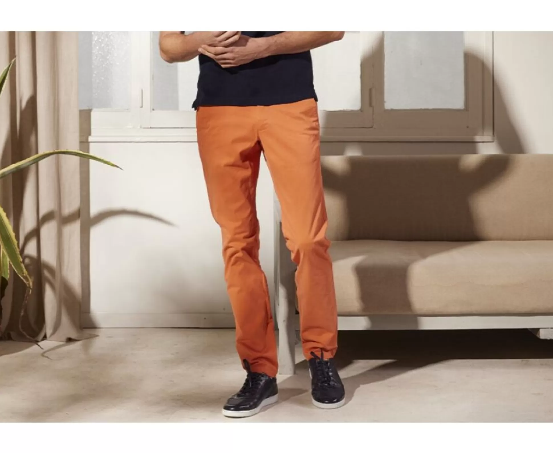 Bexley Coupe Ajustée*Pantalon Chino Homme Kyrk Orange Givre