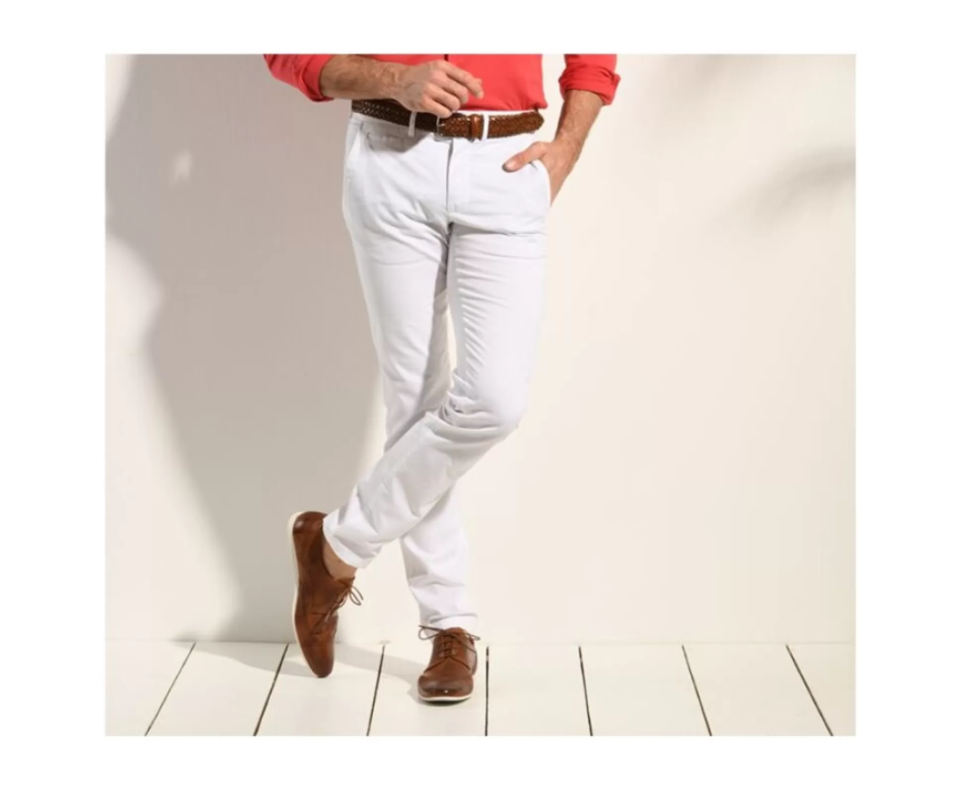 Bexley Coupe Ajustée*Pantalon Chino Homme Kyrk Blanc