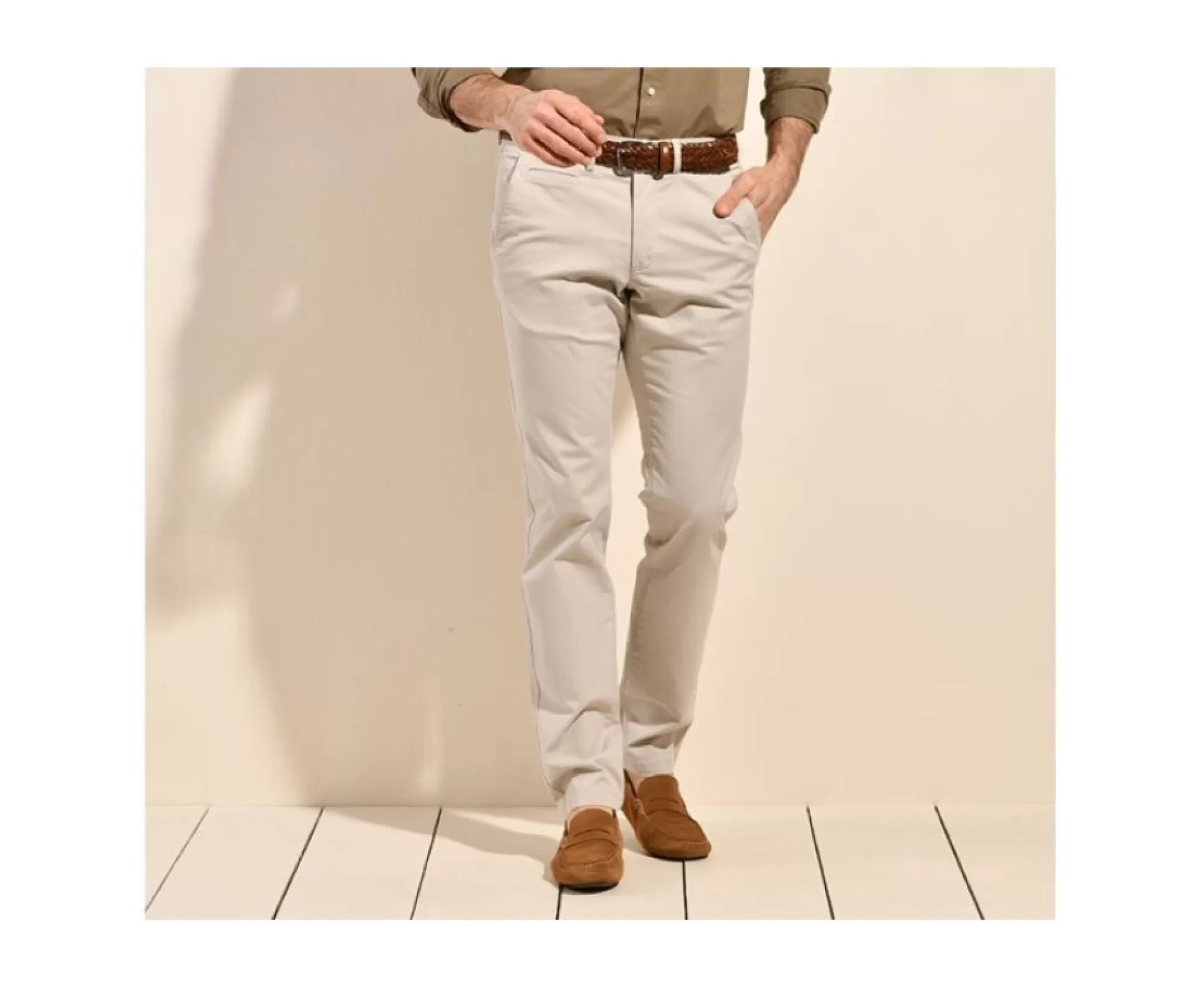 Bexley Coupe Ajustée*Pantalon Chino Homme Kyrk Greige