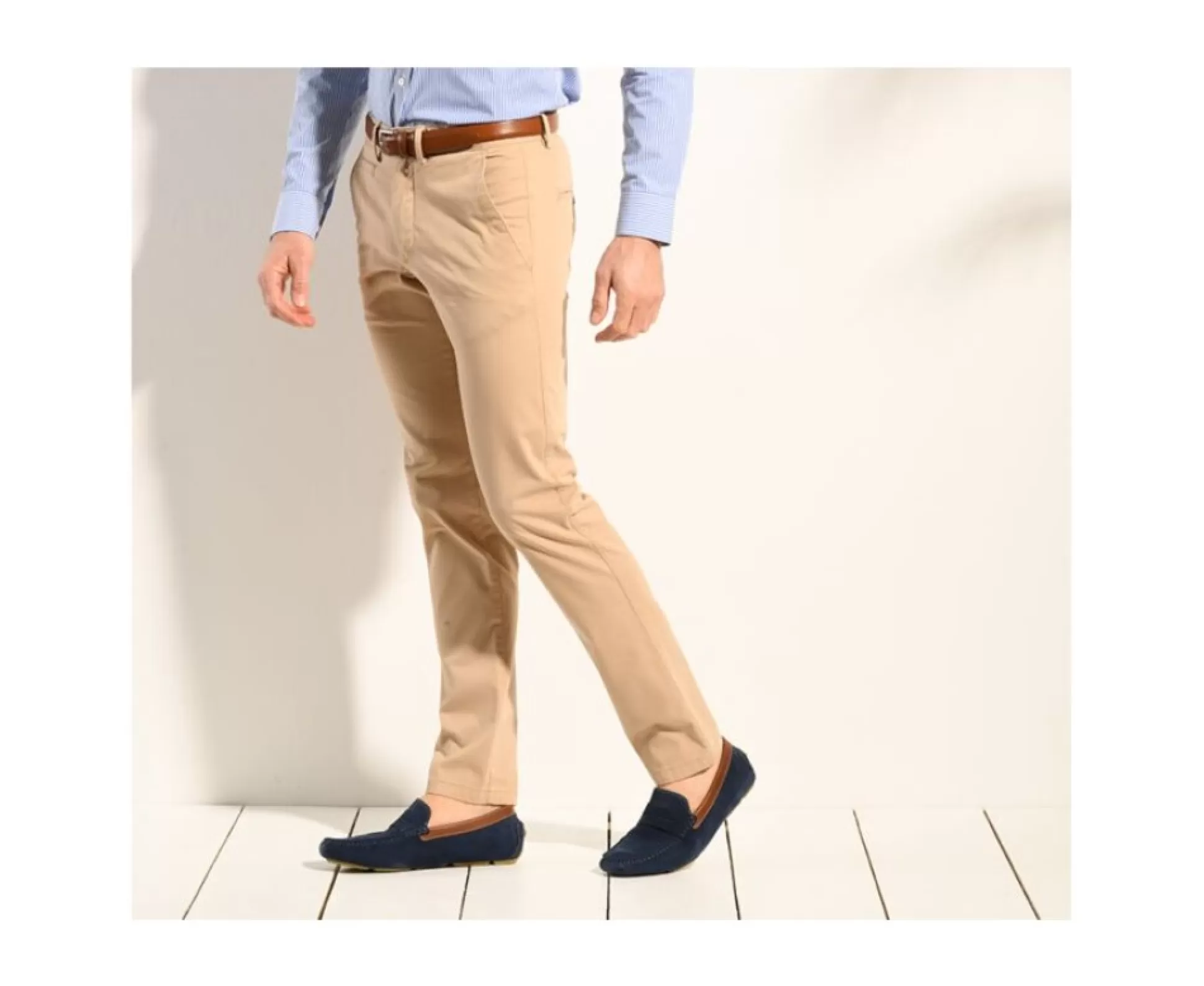 Bexley Coupe Ajustée*Pantalon Chino Homme Kyrk Beige Fonce