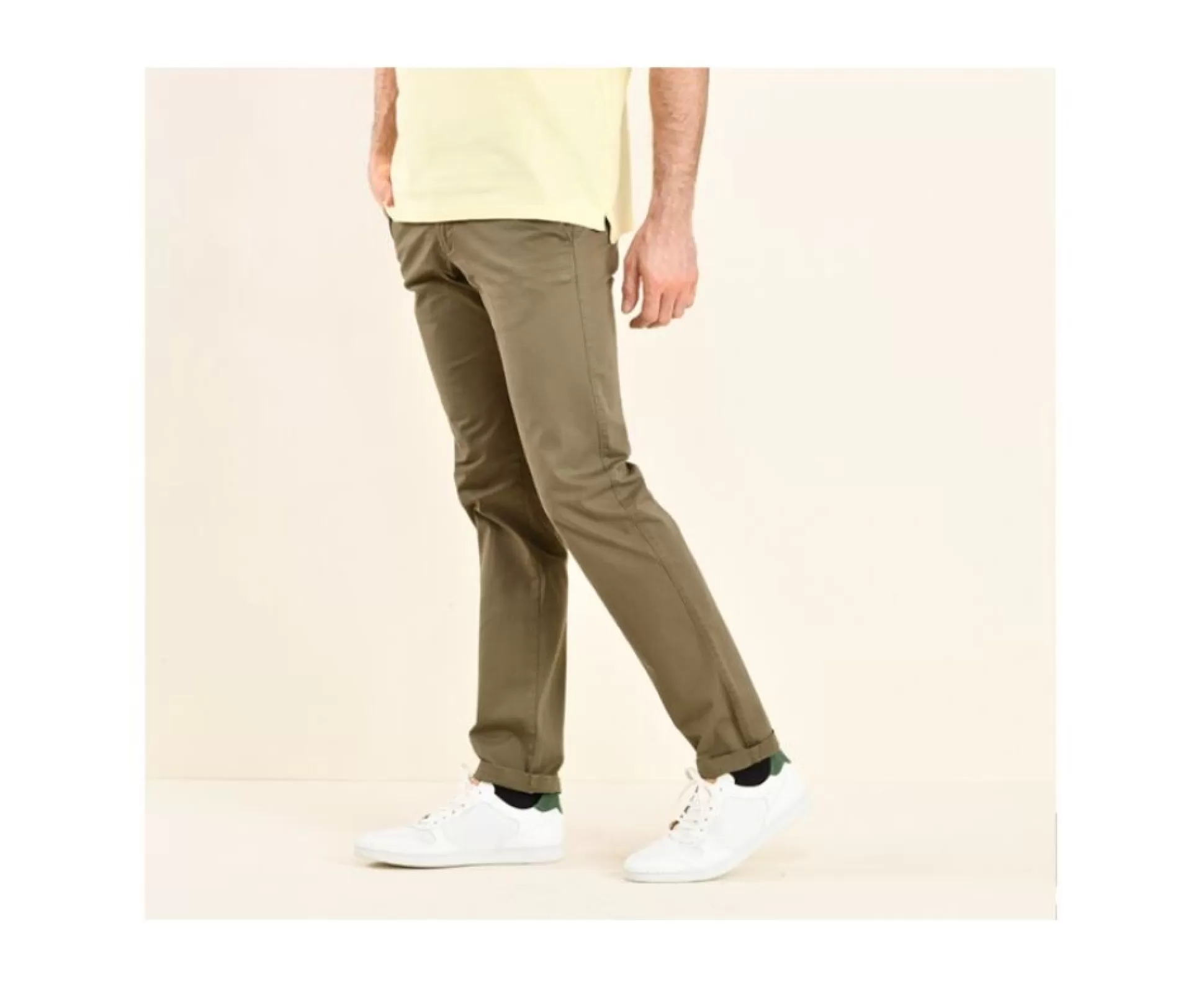 Bexley Coupe Ajustée*Pantalon Chino Homme Kyrk Olive Fonce