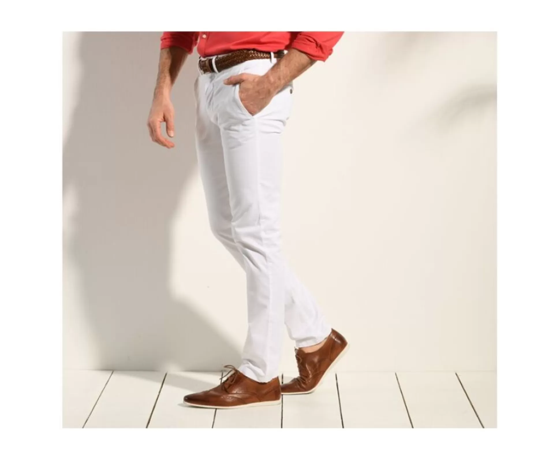 Bexley Coupe Ajustée*Pantalon Chino Homme Kyrk Blanc