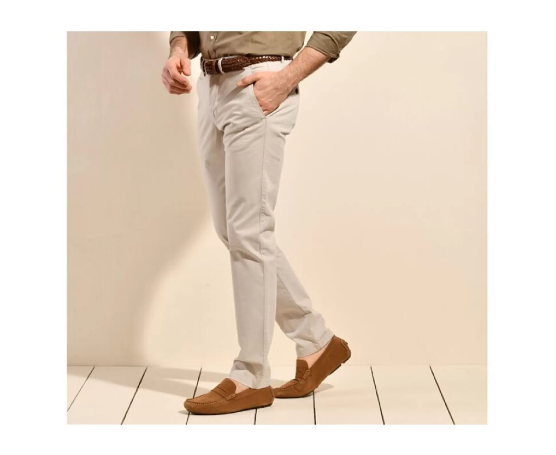 Bexley Coupe Ajustée*Pantalon Chino Homme Kyrk Greige