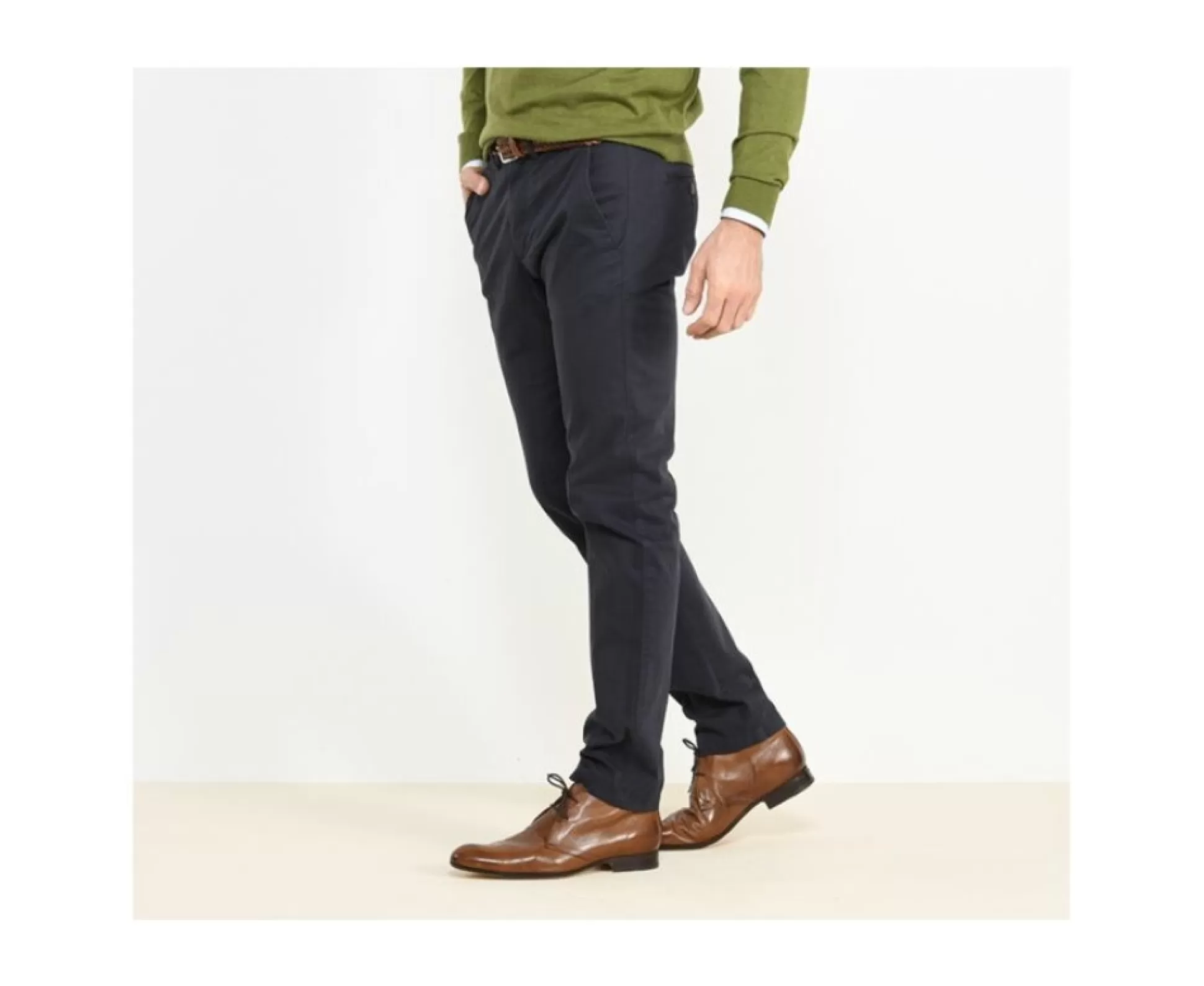 Bexley Pantalons Chino*Pantalon Chino Homme Kyrk Marine