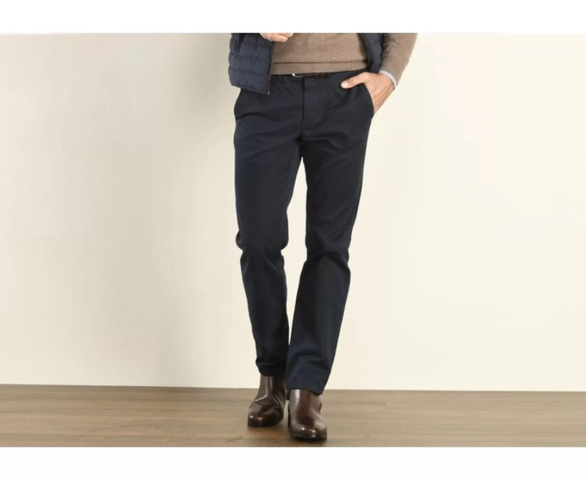 Bexley Coupe Ajustée*Pantalon Chino Homme Nigel Ii Navy Fonce