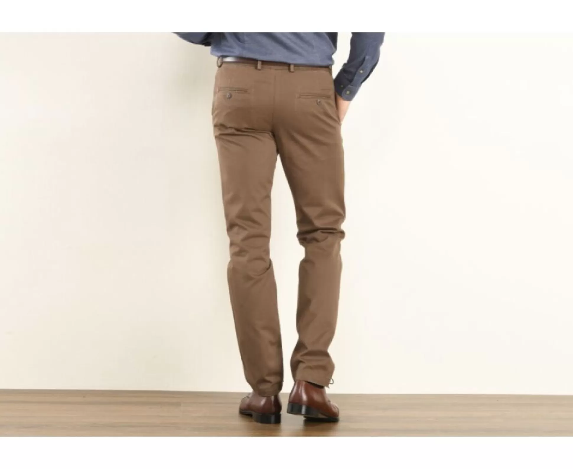 Bexley Coupe Ajustée*Pantalon Chino Homme Nigel Ii Chocolat