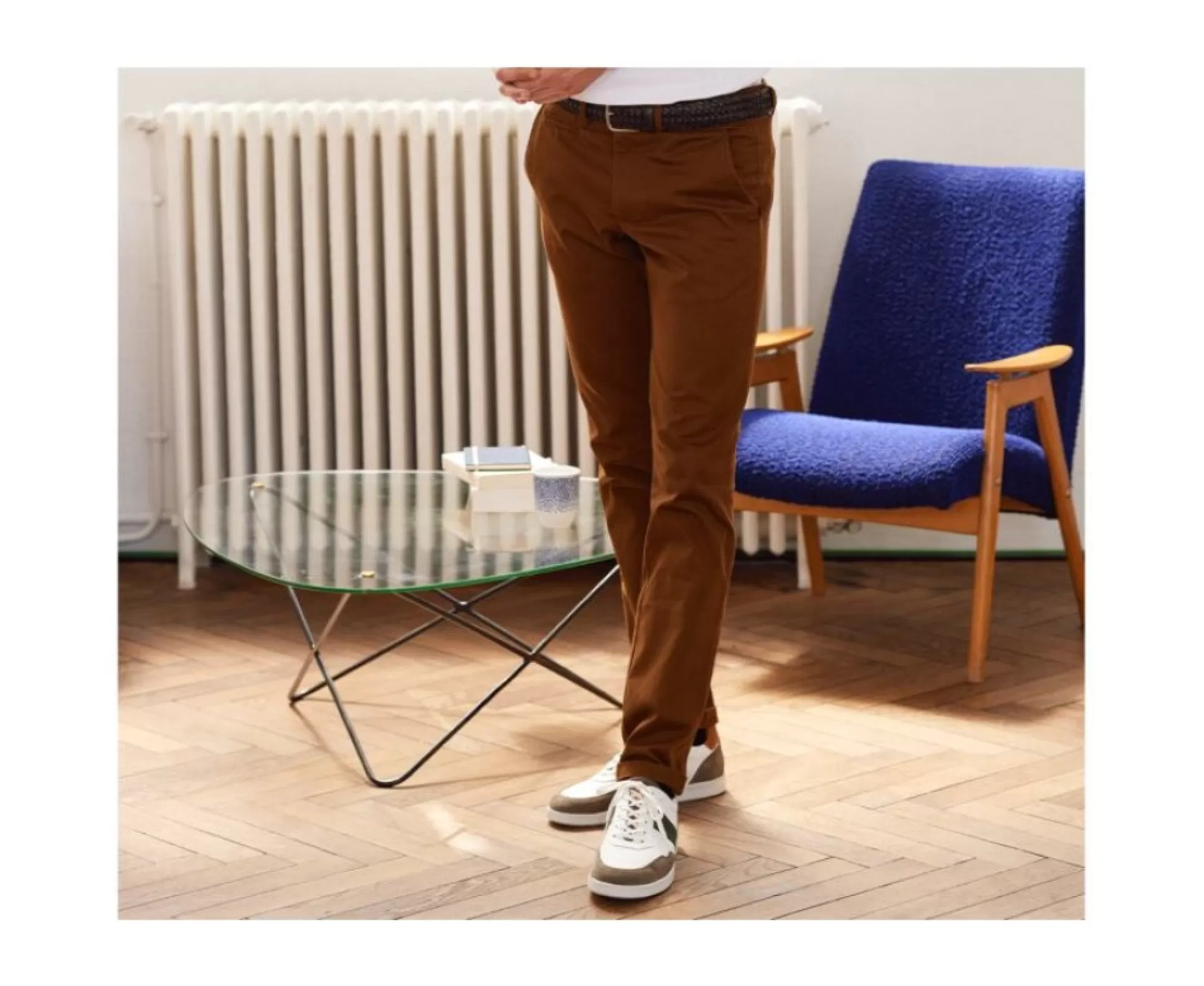 Bexley Coupe Ajustée*Pantalon Chino Homme Nigel Ii | Caramel Fonce