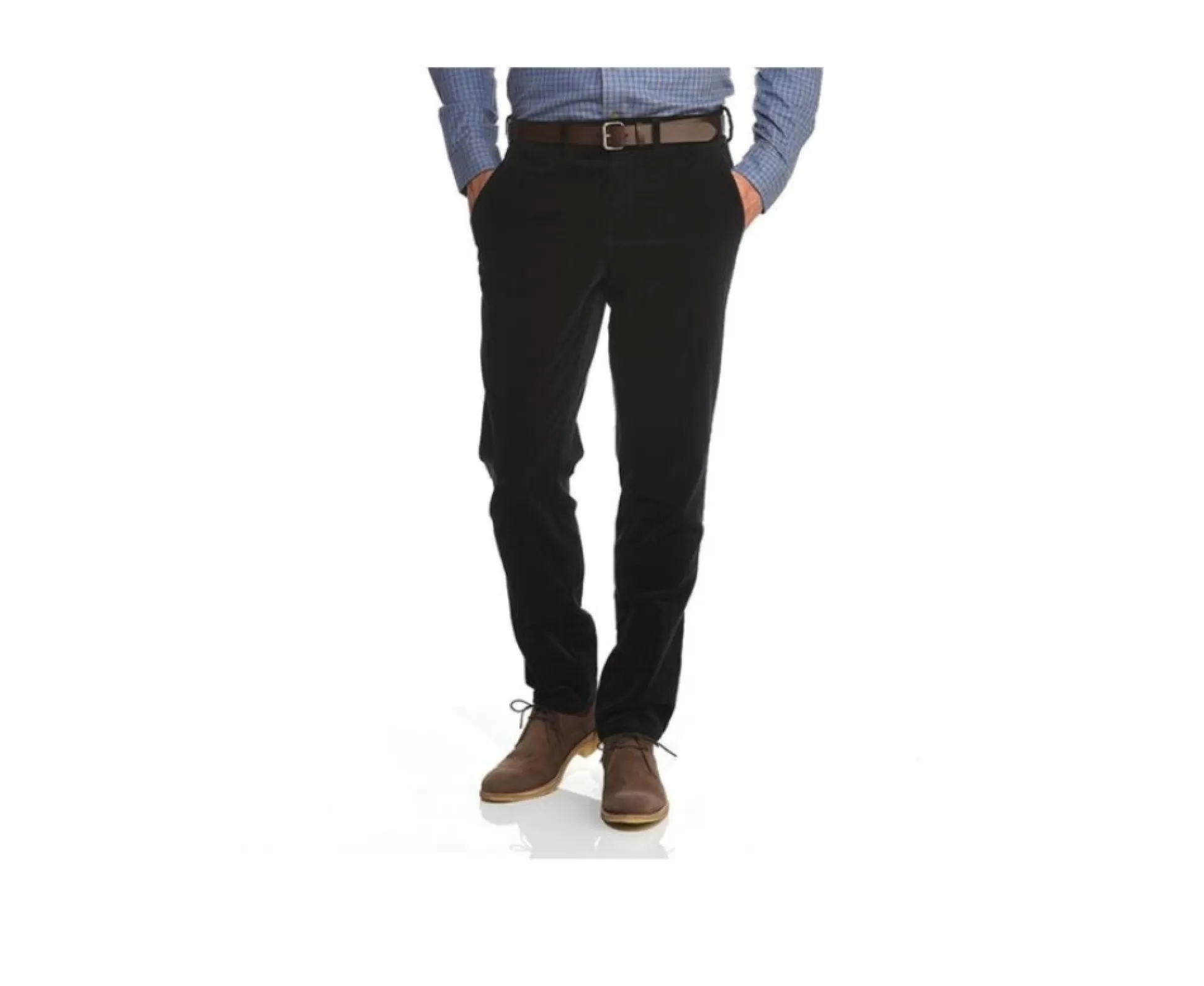 Bexley Coupe Ajustée*Pantalon Chino Velours Cotele Homme Norman Bleu Nuit