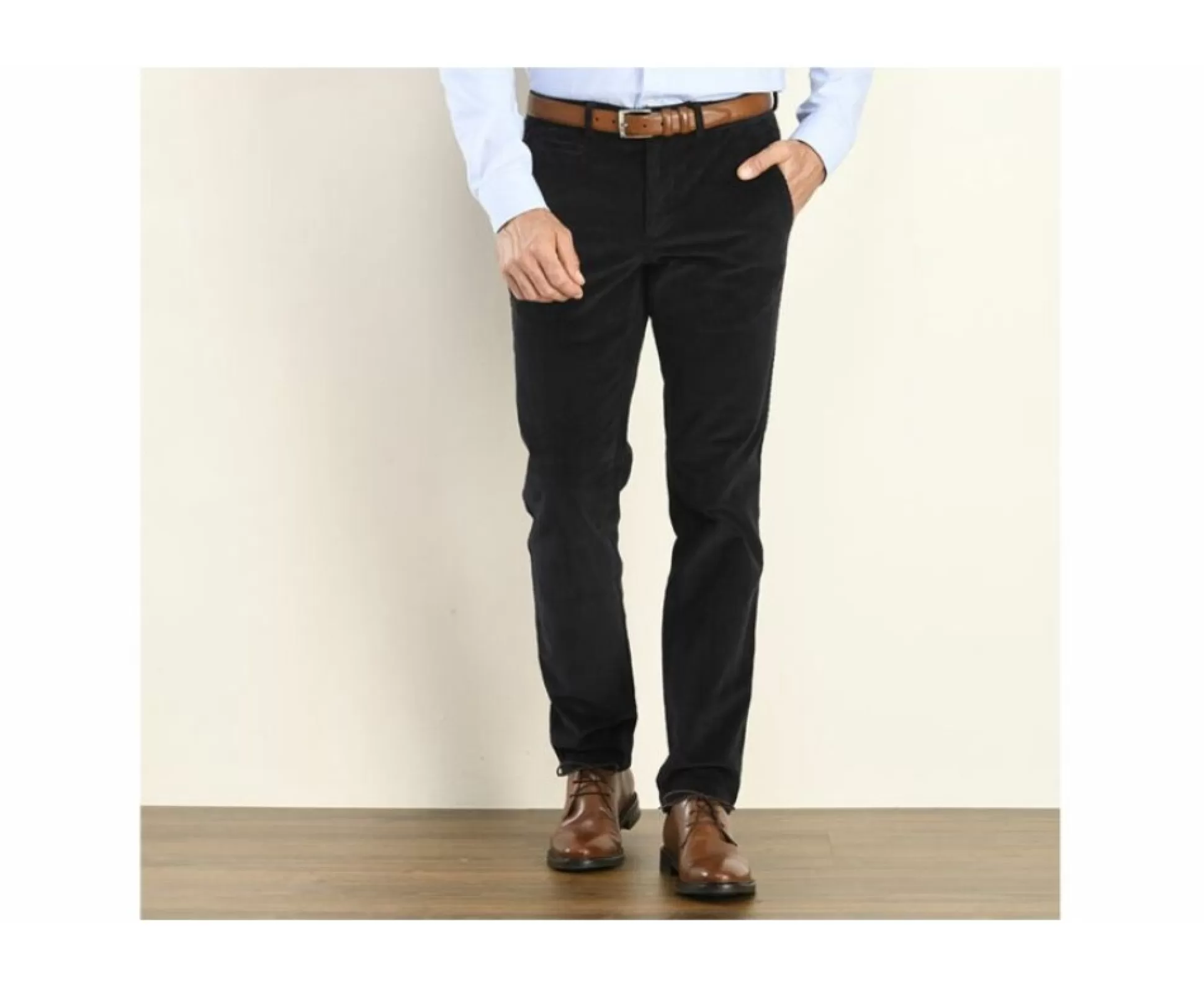 Bexley Coupe Ajustée*Pantalon Chino Velours Cotele Homme Norman Navy