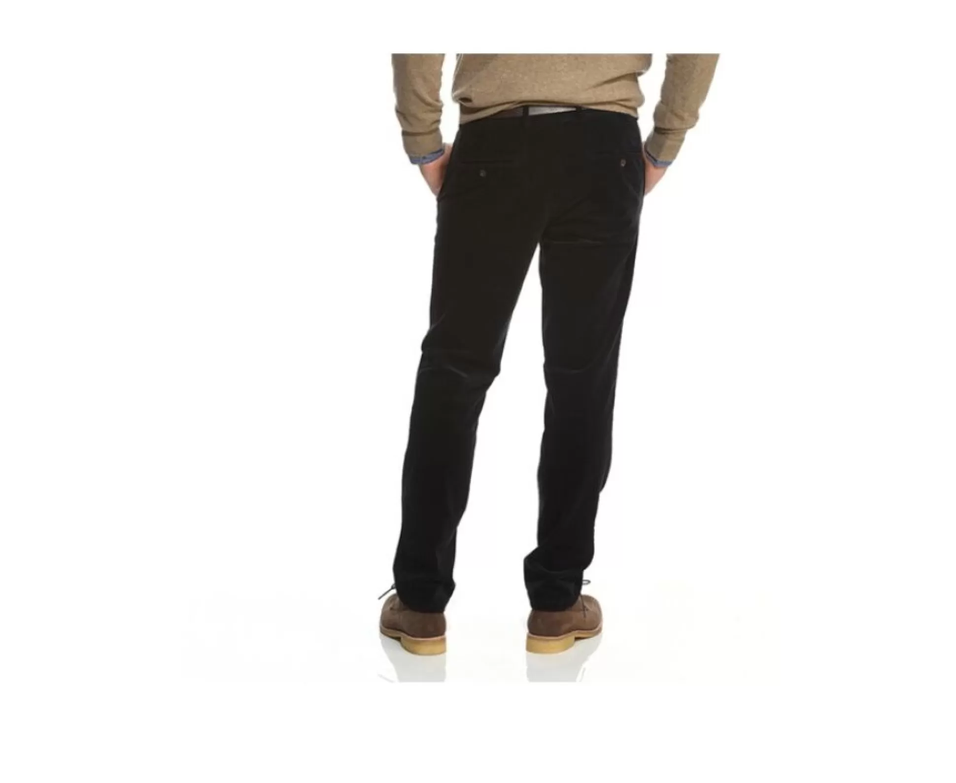 Bexley Coupe Ajustée*Pantalon Chino Velours Cotele Homme Norman Bleu Nuit