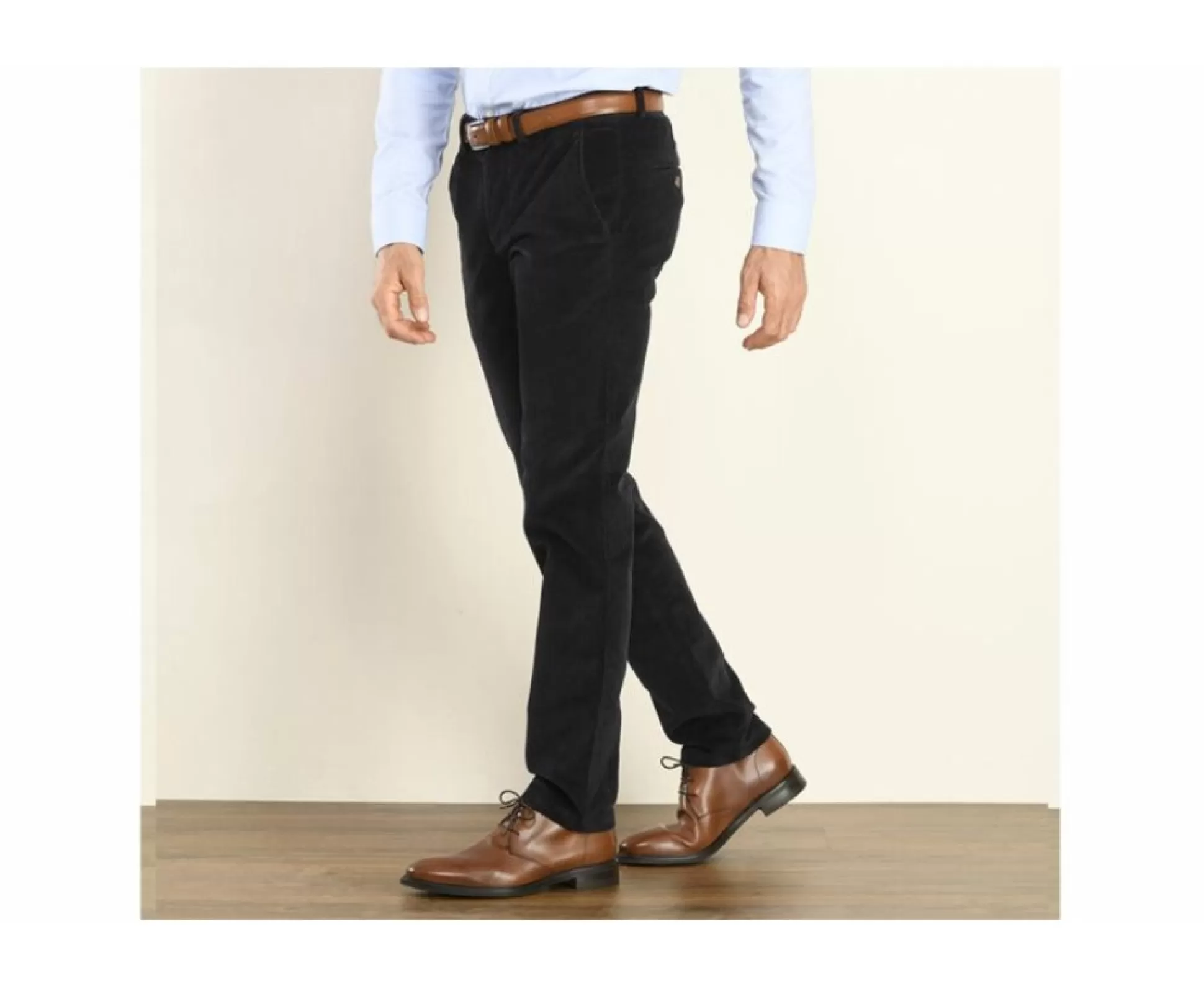 Bexley Coupe Ajustée*Pantalon Chino Velours Cotele Homme Norman Navy