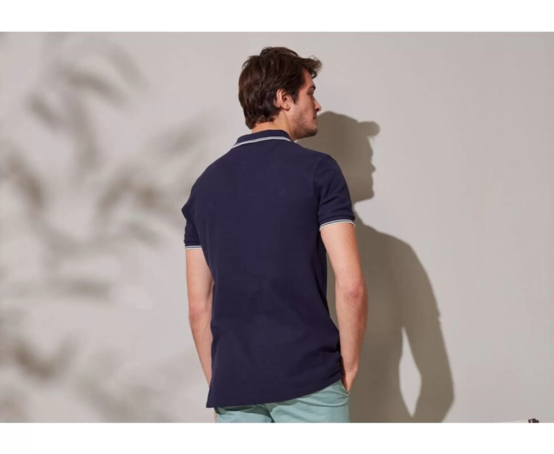 Bexley Polos Coupe Ajustée*Polo Homme Adney Navy Et Blanc