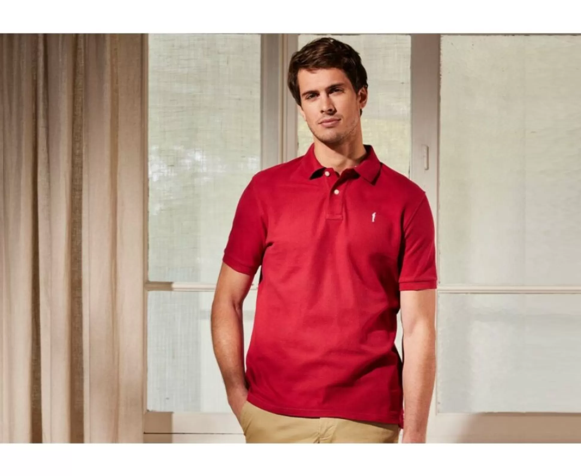 Bexley Polos Coupe Ajustée*Polo Homme Andy Ii Rouge Sombre