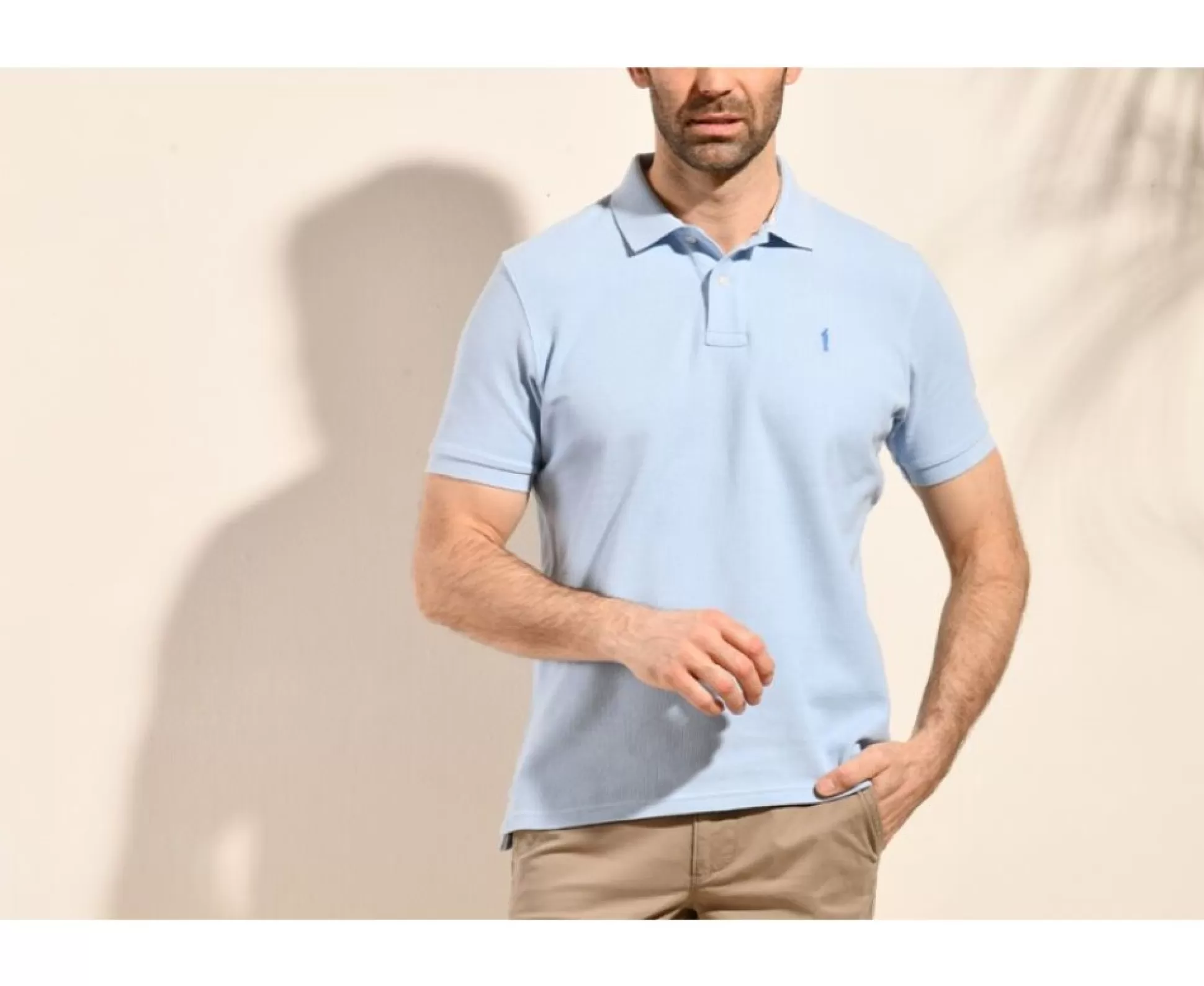 Bexley Polos Coupe Ajustée*Polo Homme Andy Ii Bleu Ciel