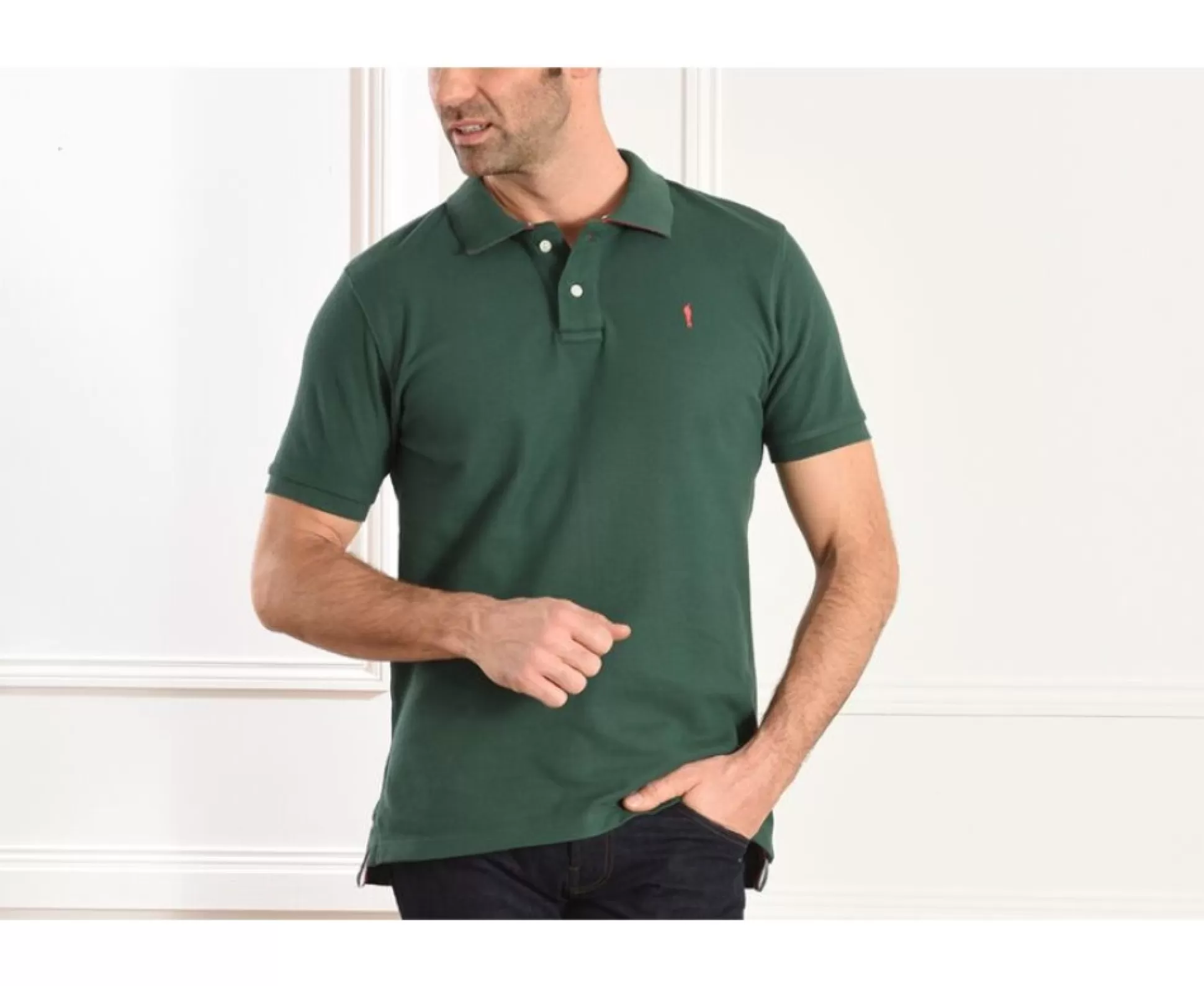 Bexley Polos Coupe Ajustée*Polo Homme Andy Ii Vert Fonce