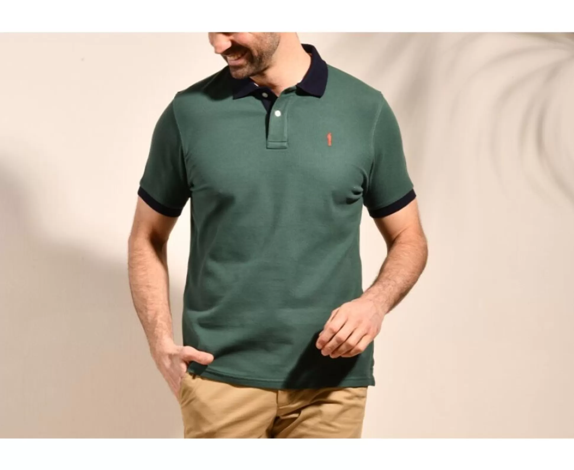 Bexley Polos Coupe Ajustée*Polo Homme Ardley Vert Fonce Et Marine