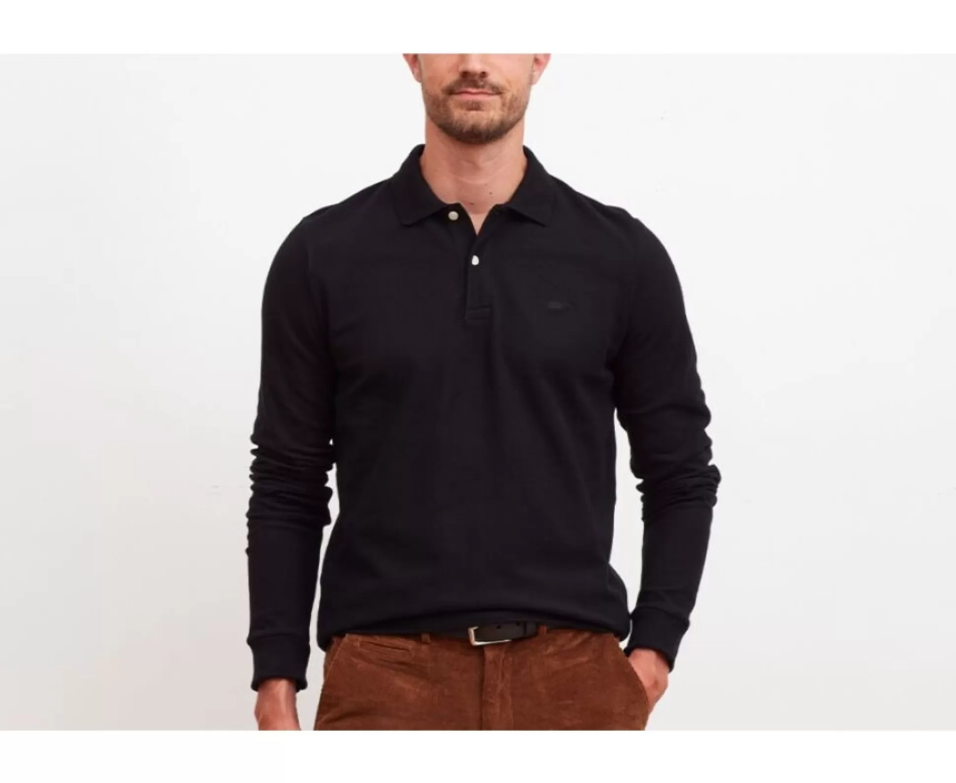 Bexley Polos Manches Longues*Polo Manches Longues Homme Andy Ii Ml Noir