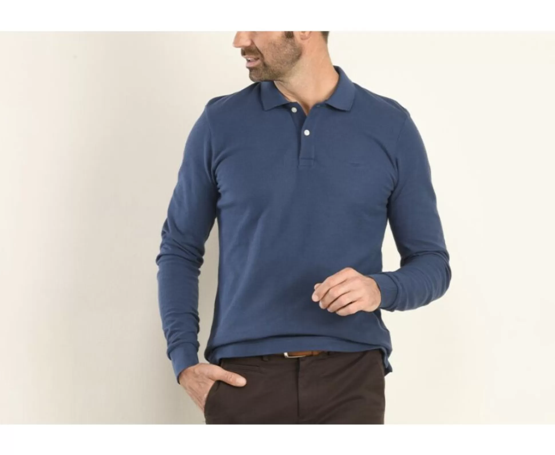 Bexley Polos Manches Longues*Polo Manches Longues Homme Andy Ii Ml Bleu