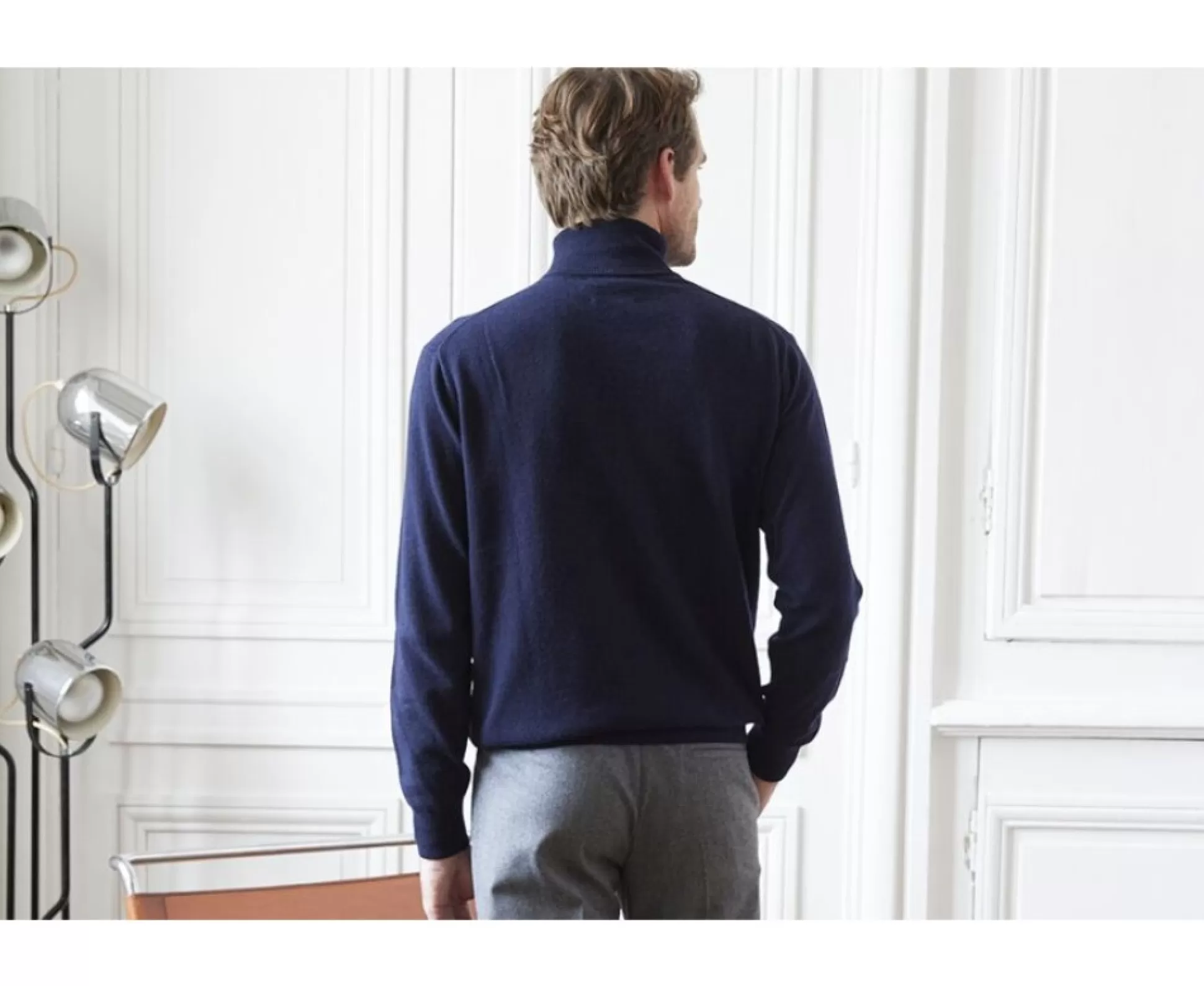 Bexley Pulls En Laine*Pull Homme Laine Col Roule Emeric Navy