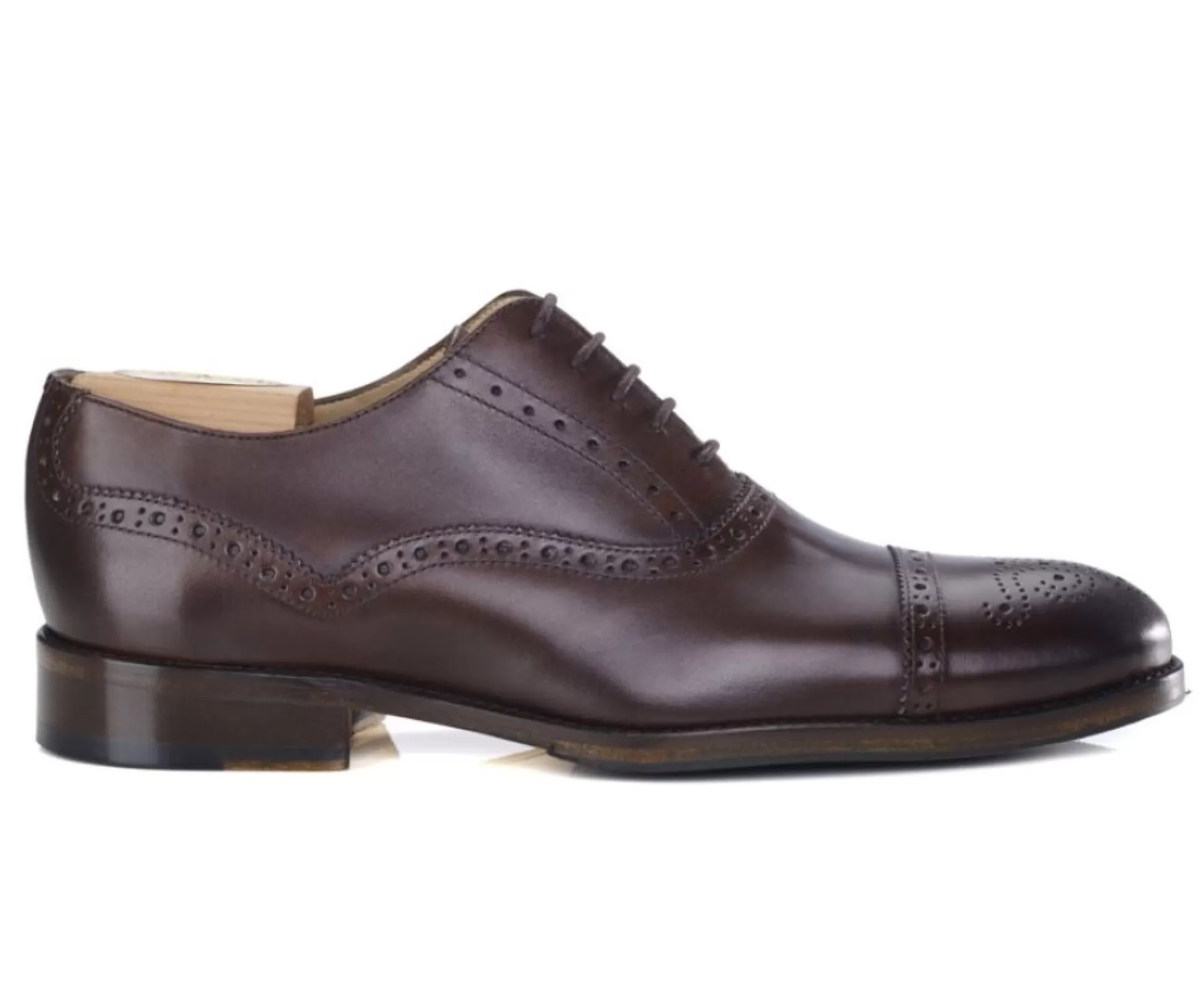 Bexley Richelieus*Richelieu Homme Semelle Cuir Avec Patin - Hilcott Patin | Chocolat Patine