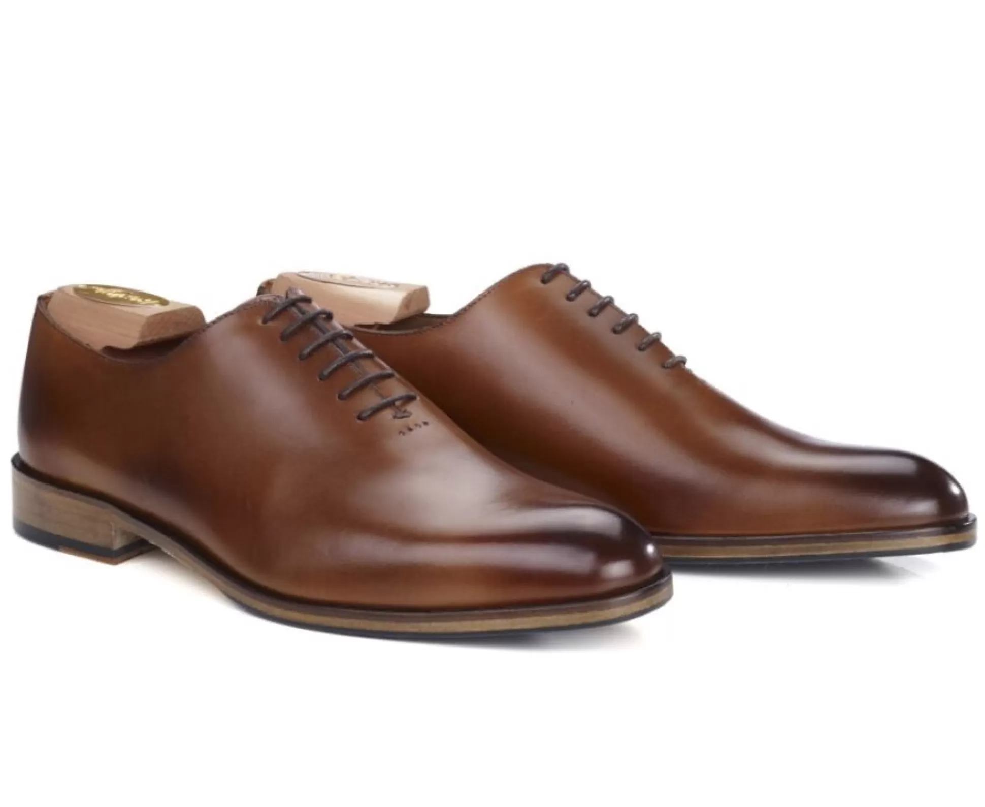 Bexley Richelieus*Richelieu Homme Semelle Cuir Avec Patin Peter Patin Gold Patine