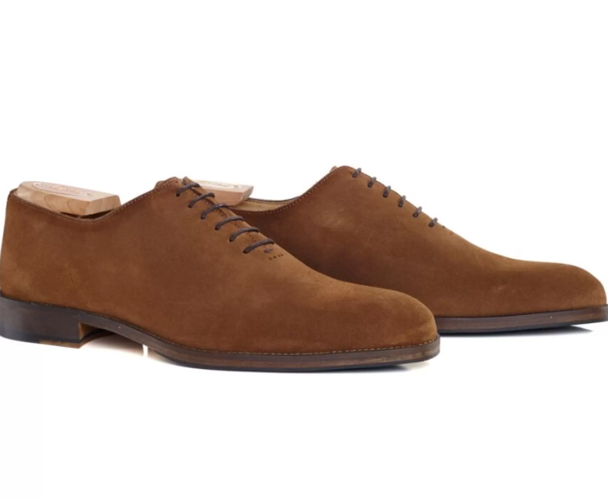 Bexley Richelieus*Richelieu Homme Semelle Cuir Avec Patin Peter Patin Velours Cognac