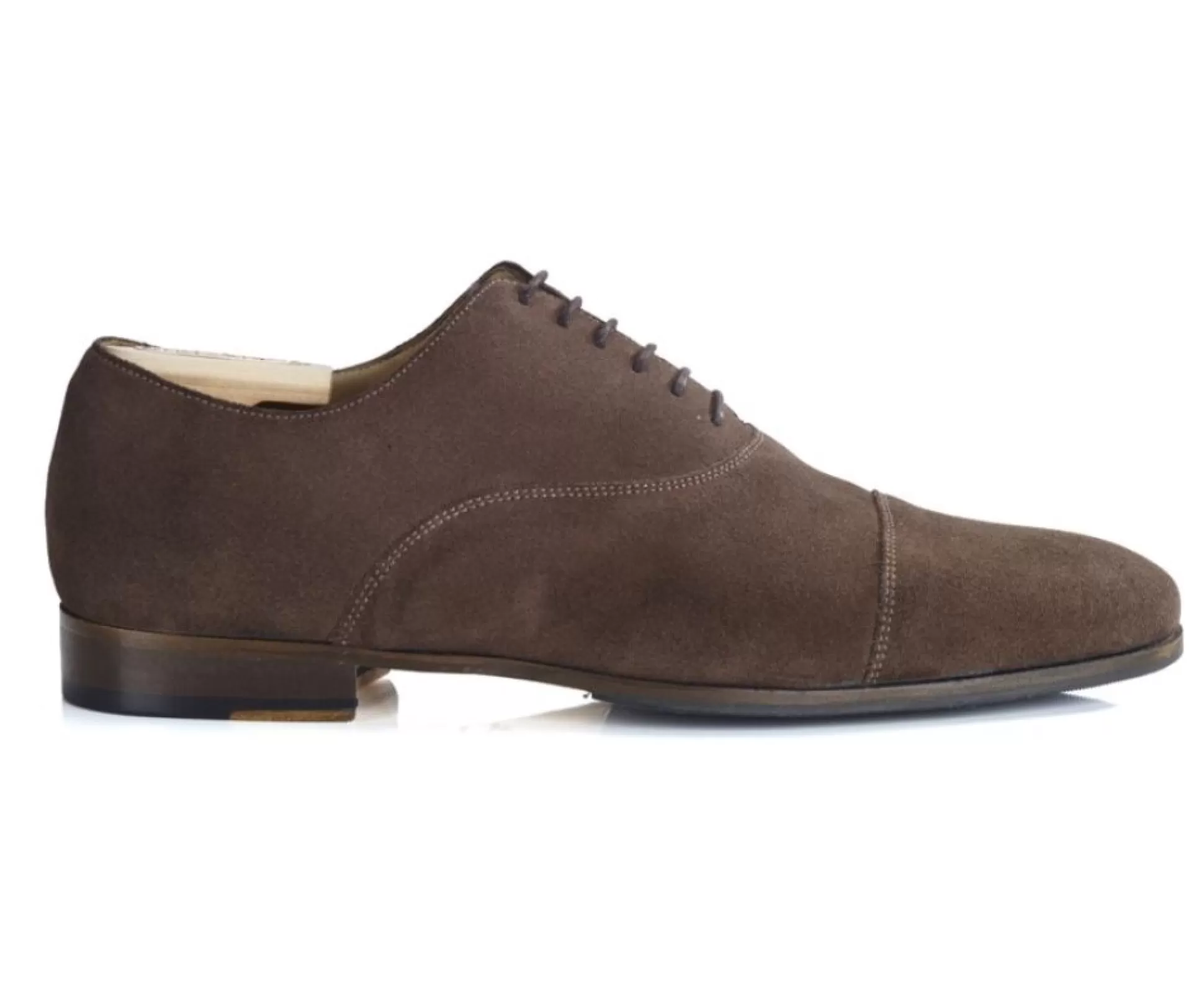 Bexley Richelieus*Richelieu Homme Semelle Cuir Patin Gomme - Lennox Patin | Velours Taupe Fonce