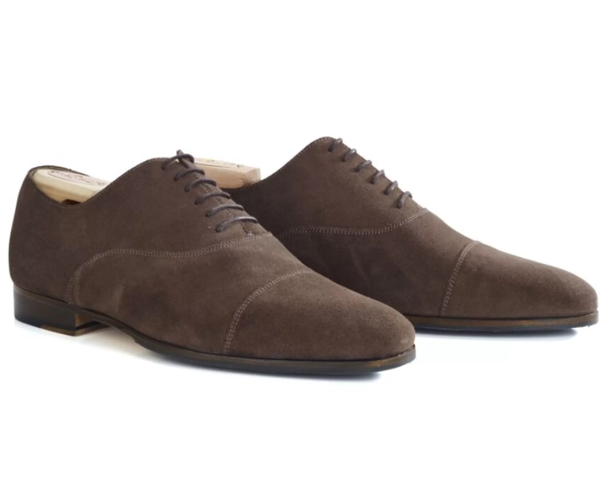 Bexley Richelieus*Richelieu Homme Semelle Cuir Patin Gomme - Lennox Patin | Velours Taupe Fonce