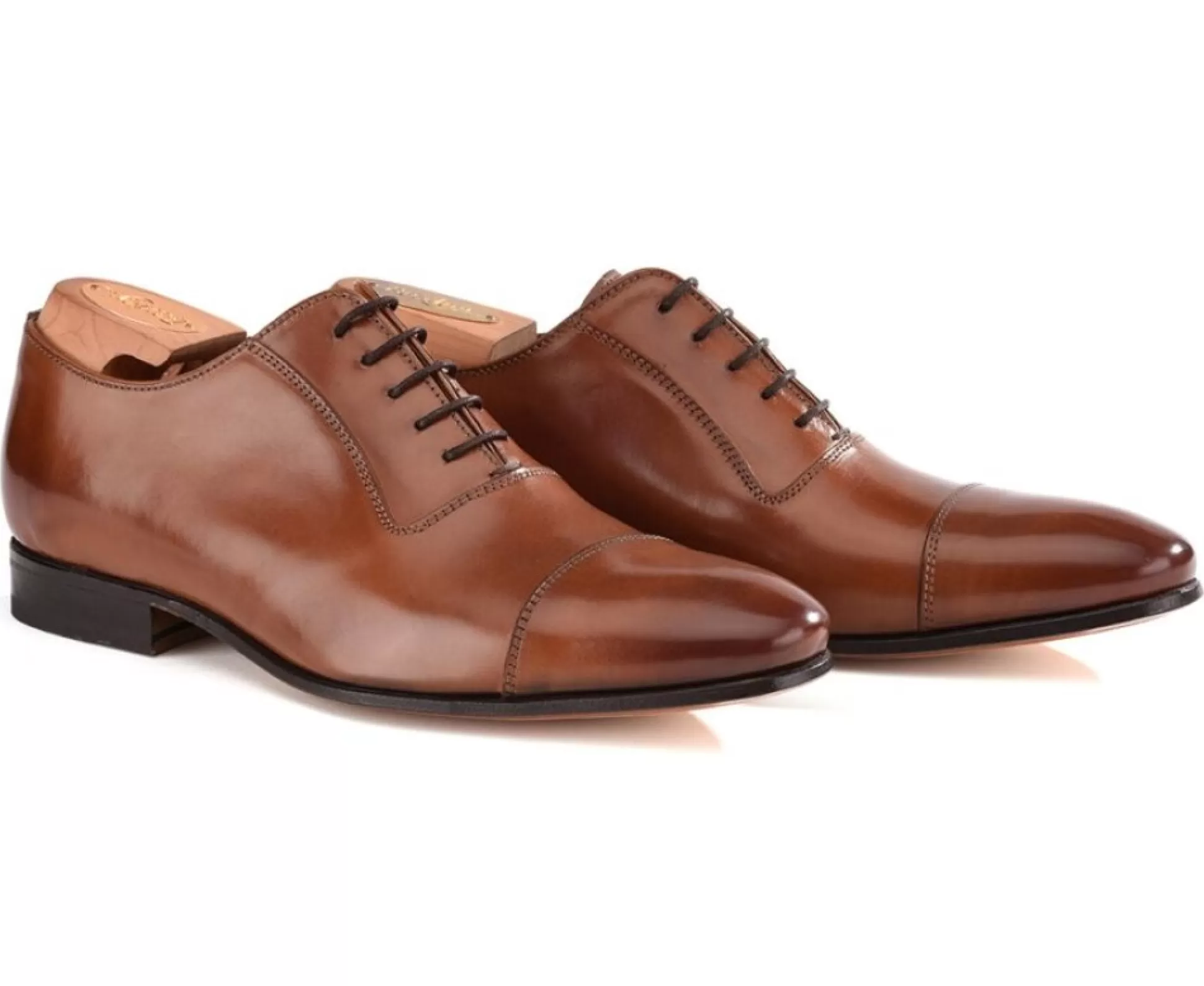 Bexley Chaussures Confort*Richelieu Homme Semelle Cuir Ringwood Chataigne Patine