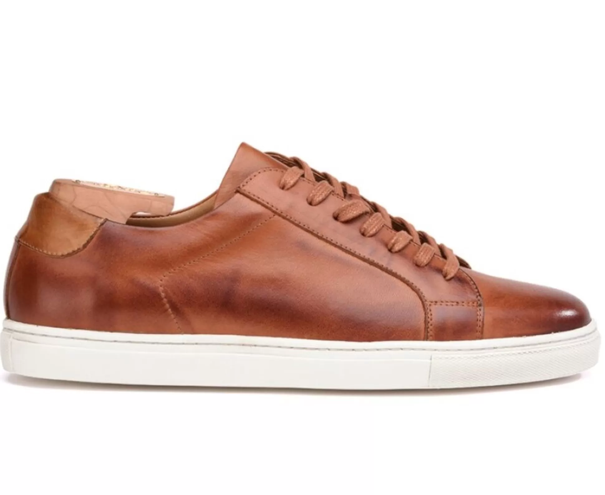 Bexley Sneakers & Baskets*Sneakers Cuir Homme Inglewood Chataigne Patine