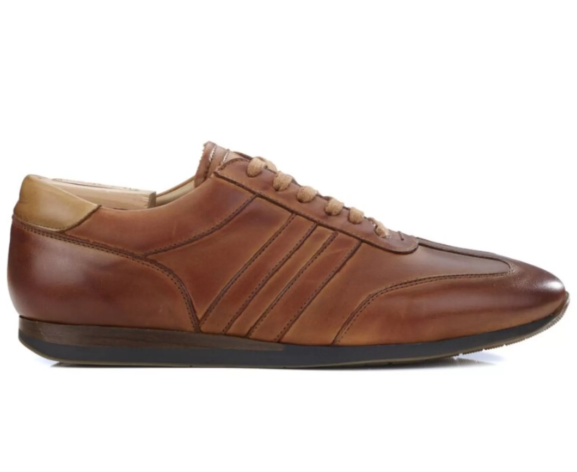 Bexley Sneakers & Baskets*Sneakers Homme Bockara Cognac Patine