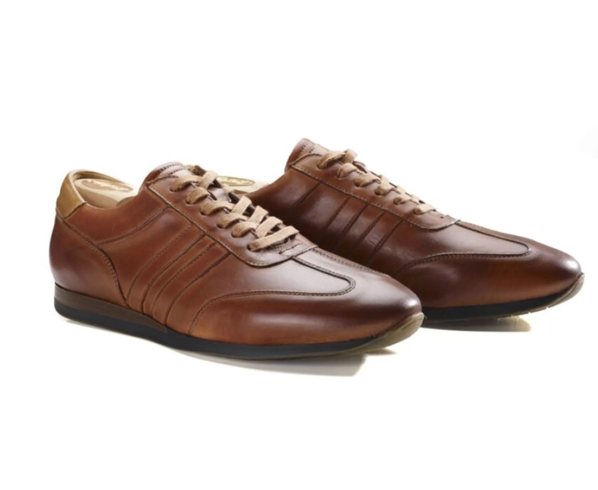 Bexley Sneakers & Baskets*Sneakers Homme Bockara Cognac Patine