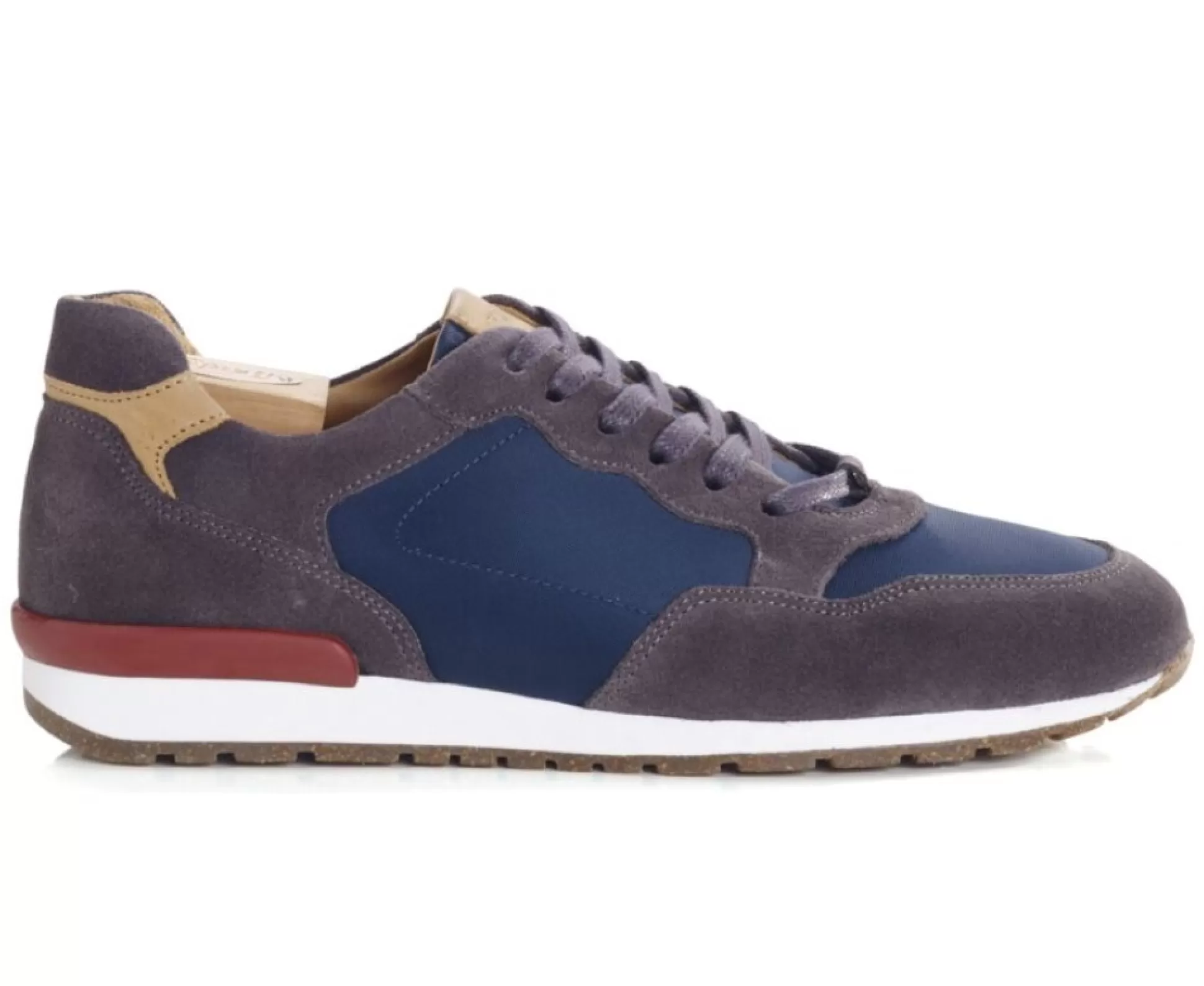 Bexley Sneakers & Baskets*Sneakers Homme Canberra Ii | Velours Gris Et Marine