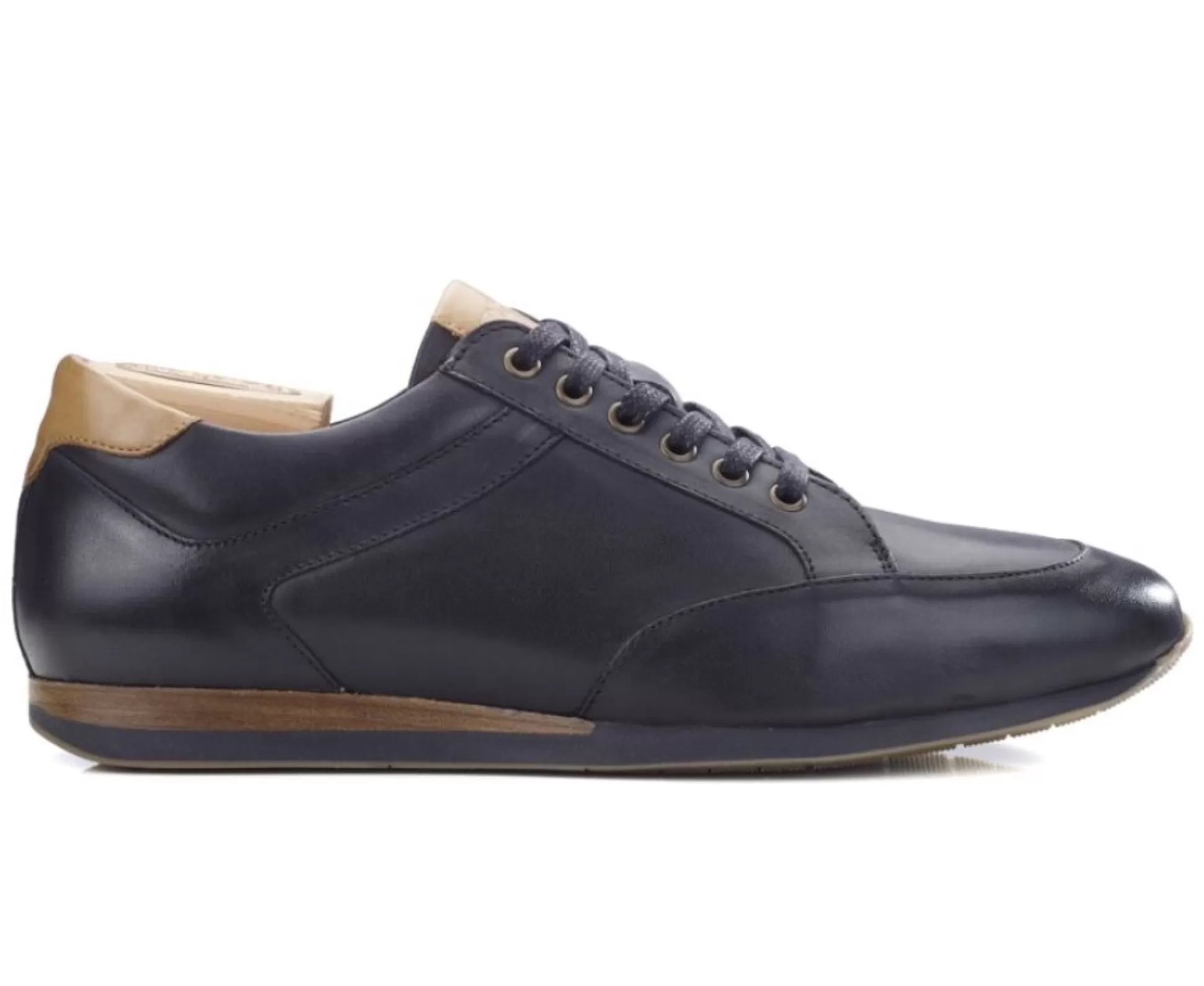 Bexley Sneakers & Baskets*Sneakers Homme Cuir Belbara Noir Patine