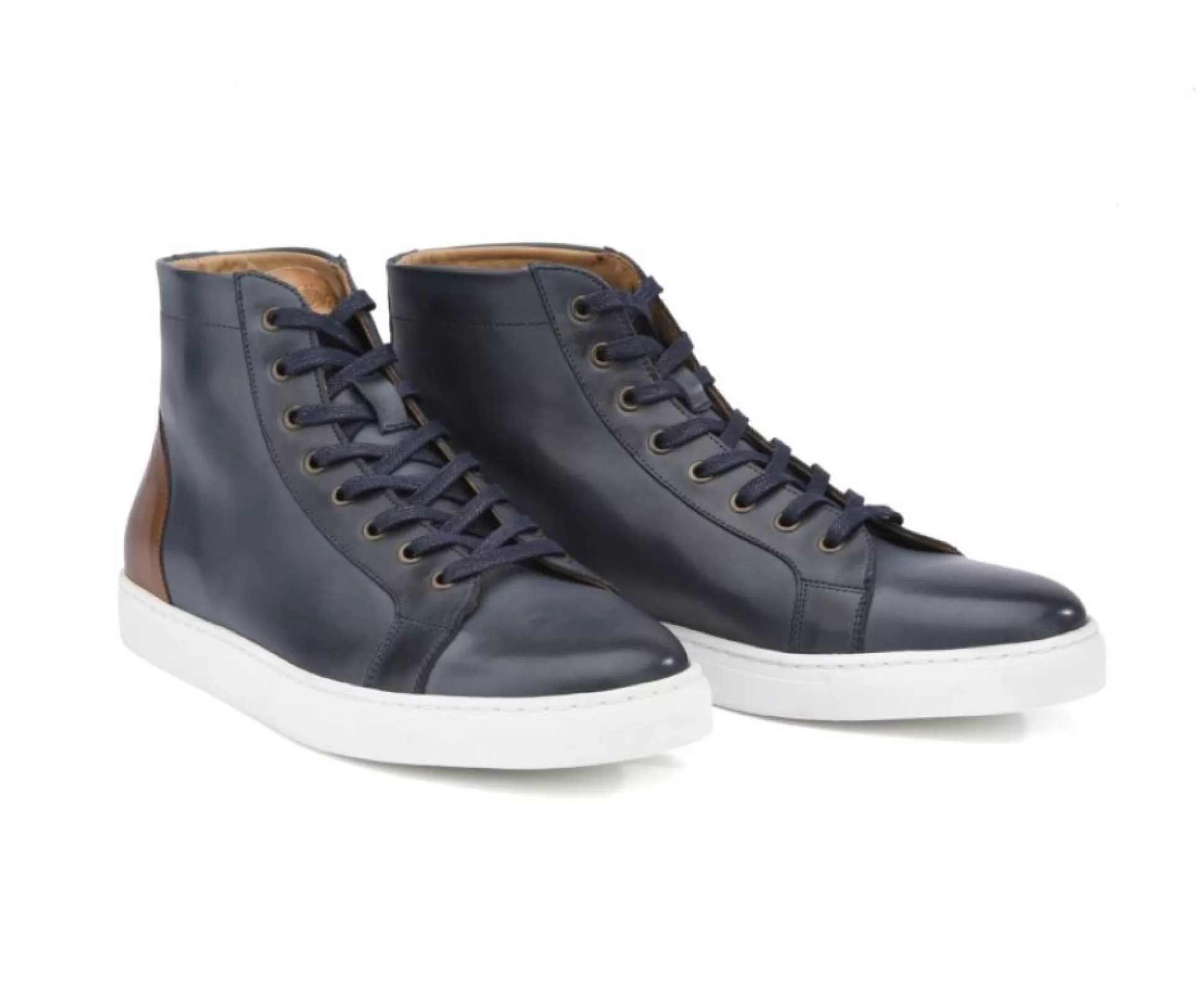 Bexley Sneakers Montantes*Sneakers Montantes Homme Cuir Hawthorne Navy Patine